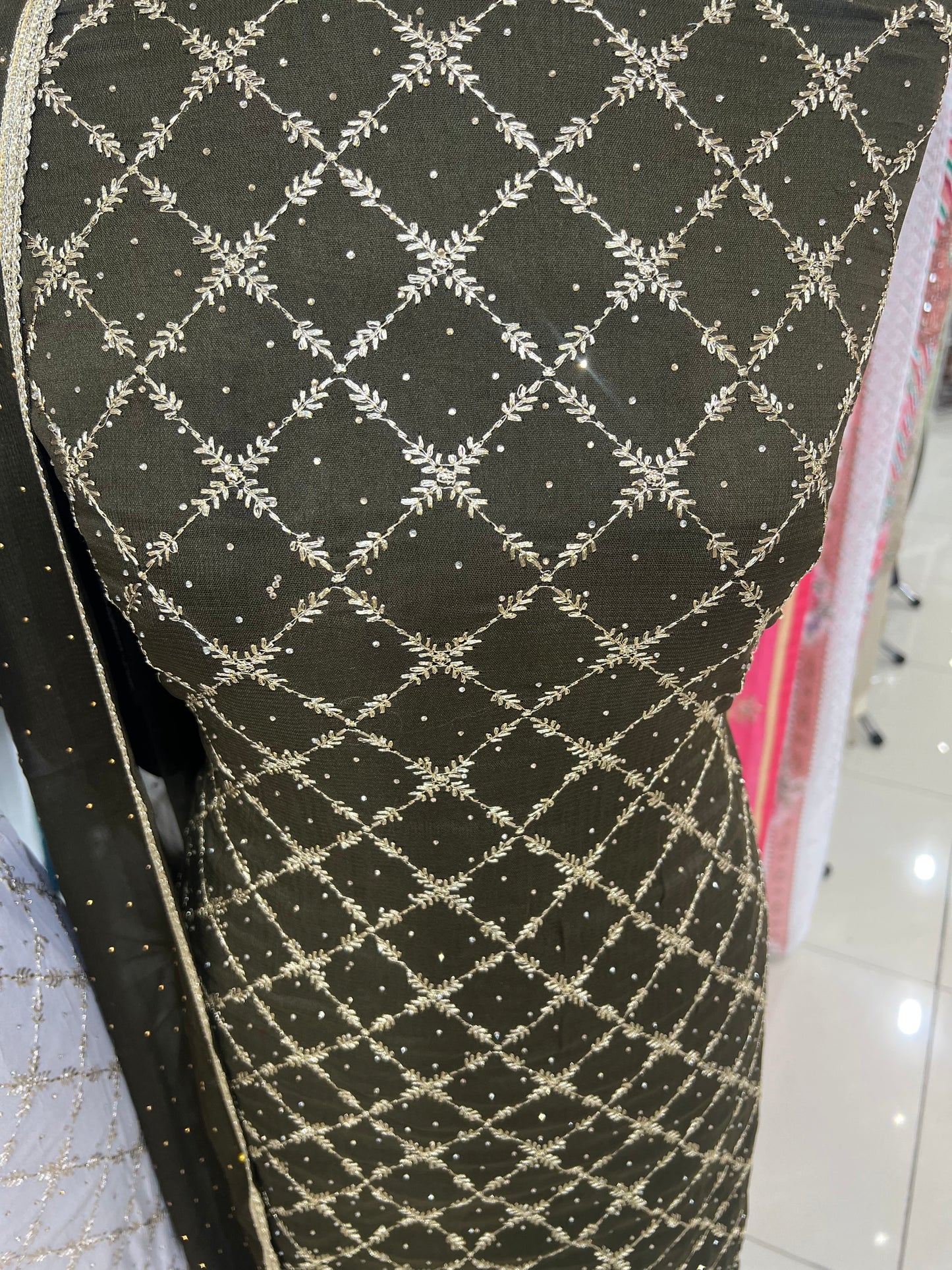 Embroidered Georgette Suit