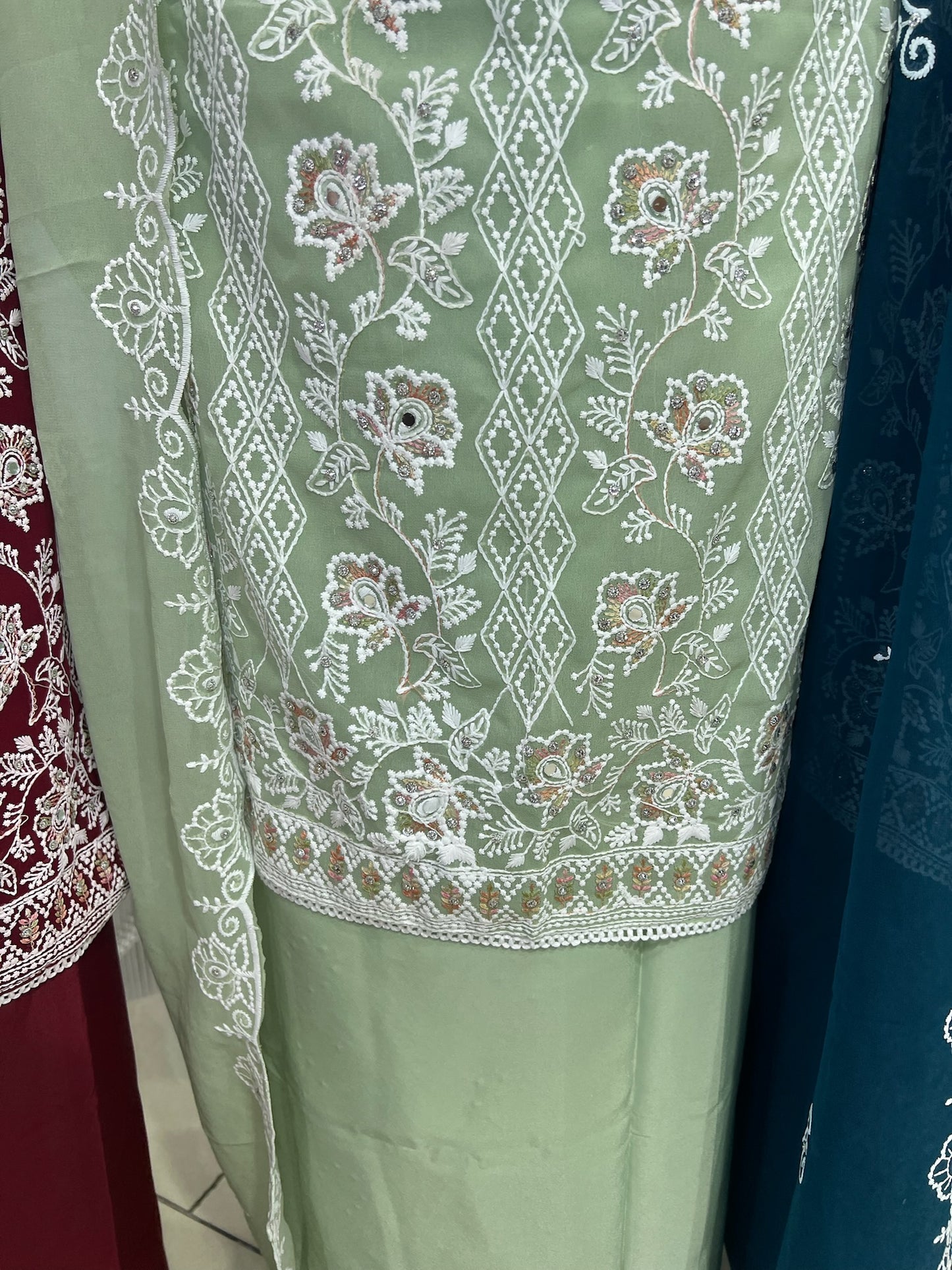 Embroidered Georgette
