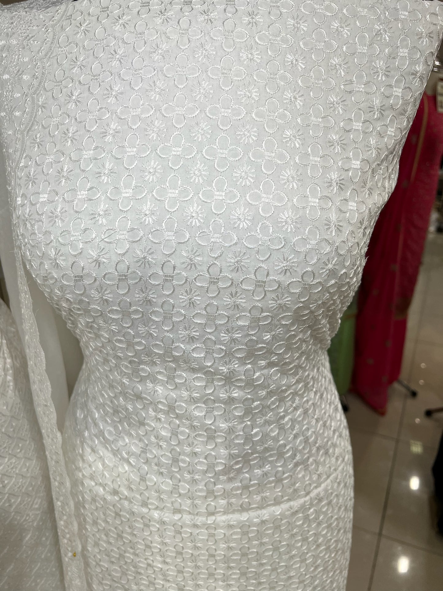 Chikankari Embroidered Cotton