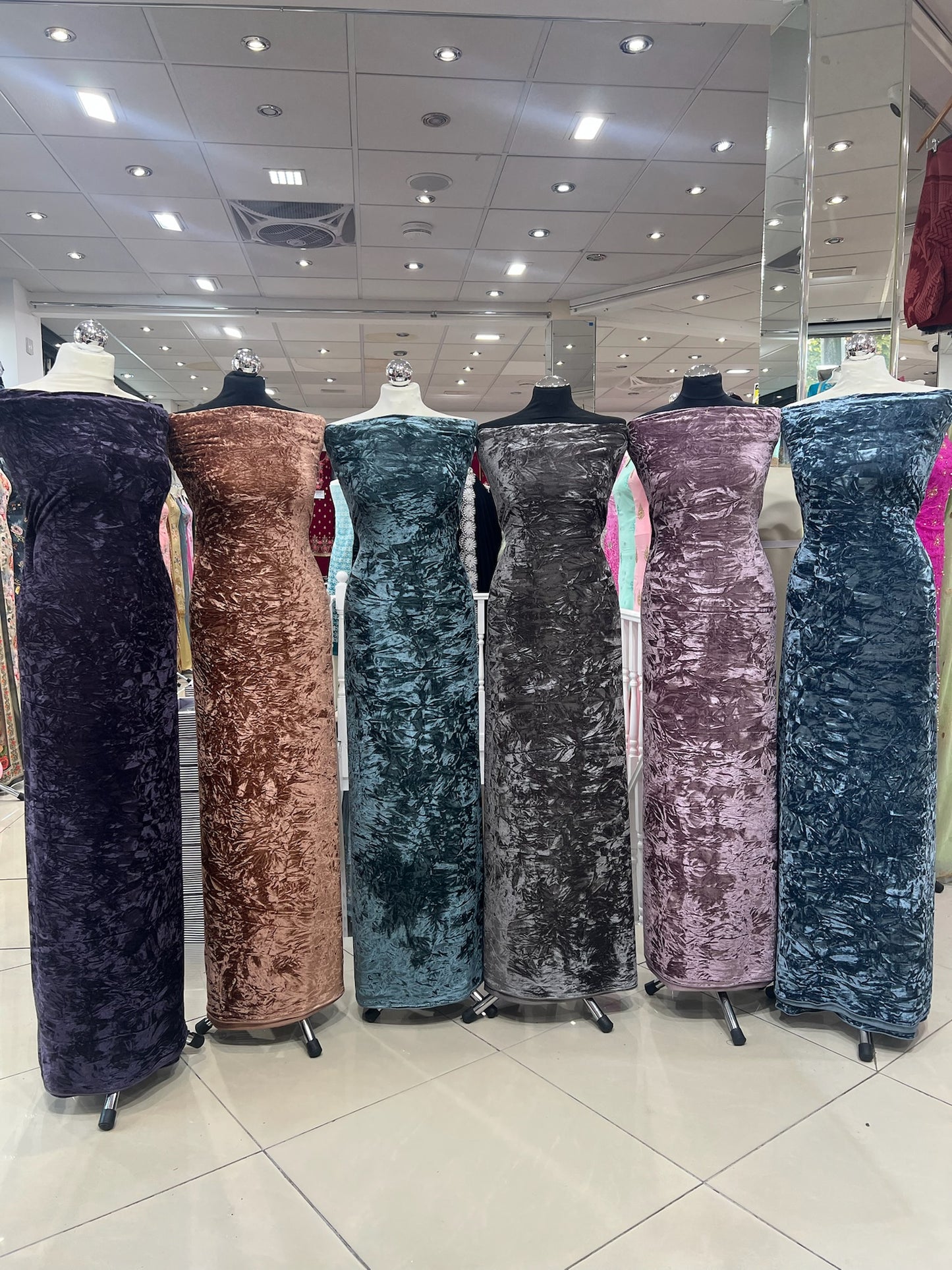 Premium luxurious crushed velvet Suit (full suit 4 yards)