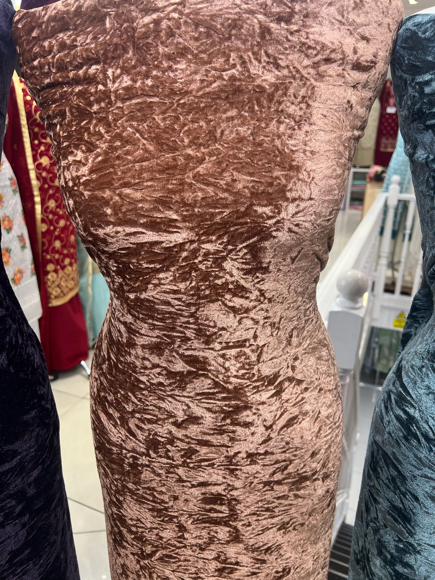 Premium luxurious crushed velvet Suit (full suit 4 yards)