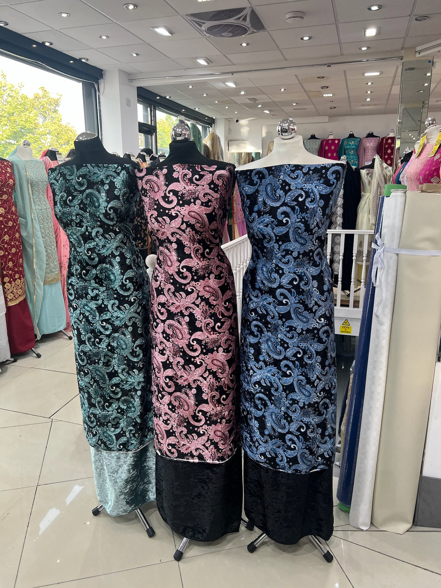 Premium Digital Print Velvet Suit