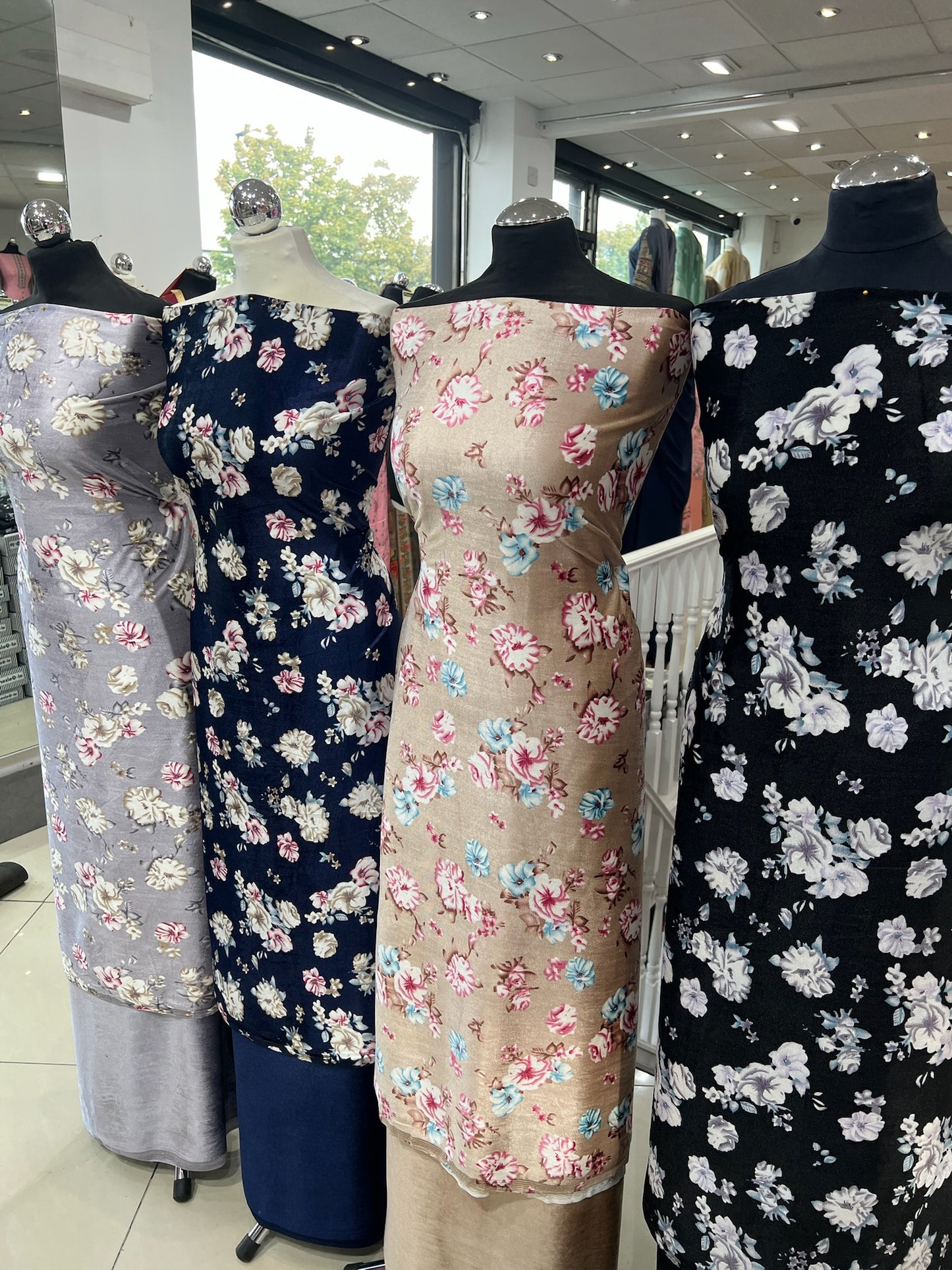 Premium Digital Print Velvet Suit