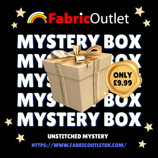 **MYSTERY BOX**  UNSTITCHED  RRP £19.99 OUR PRICE £9.99 ONLY