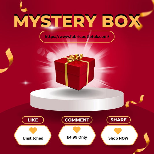 **MYSTERY BOX** UNSTITCHED RRP £9.99 OUR PRICE £4.99 ONLY