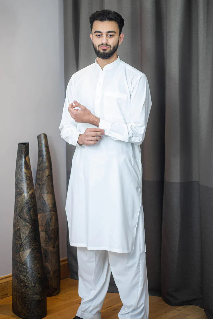AL QAISAR PREMIUM MENS SHALWAR KAMEEZ- OFF WHITE