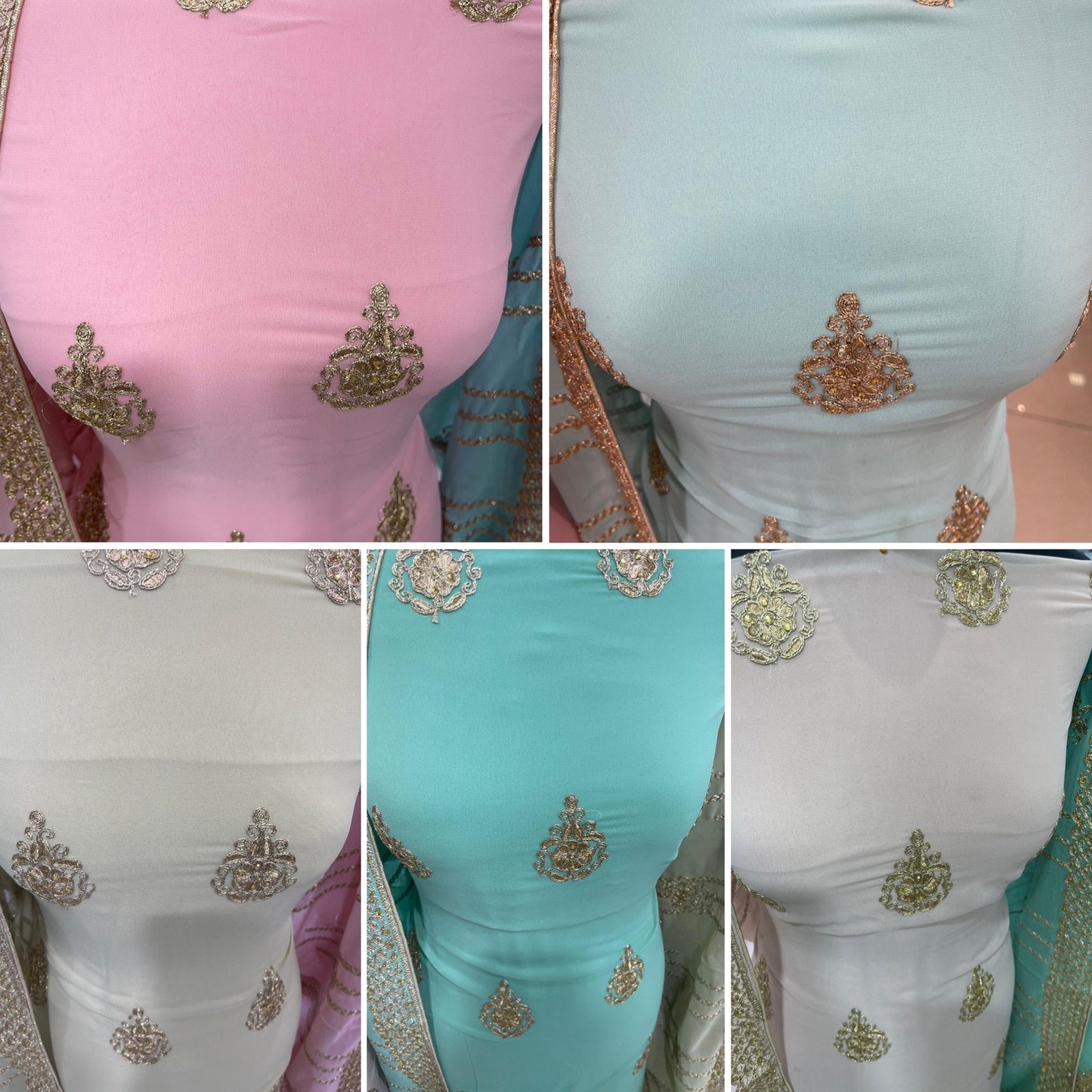 EMBROIDERED GEORGETTE WITH HAEAVY DUPATTA