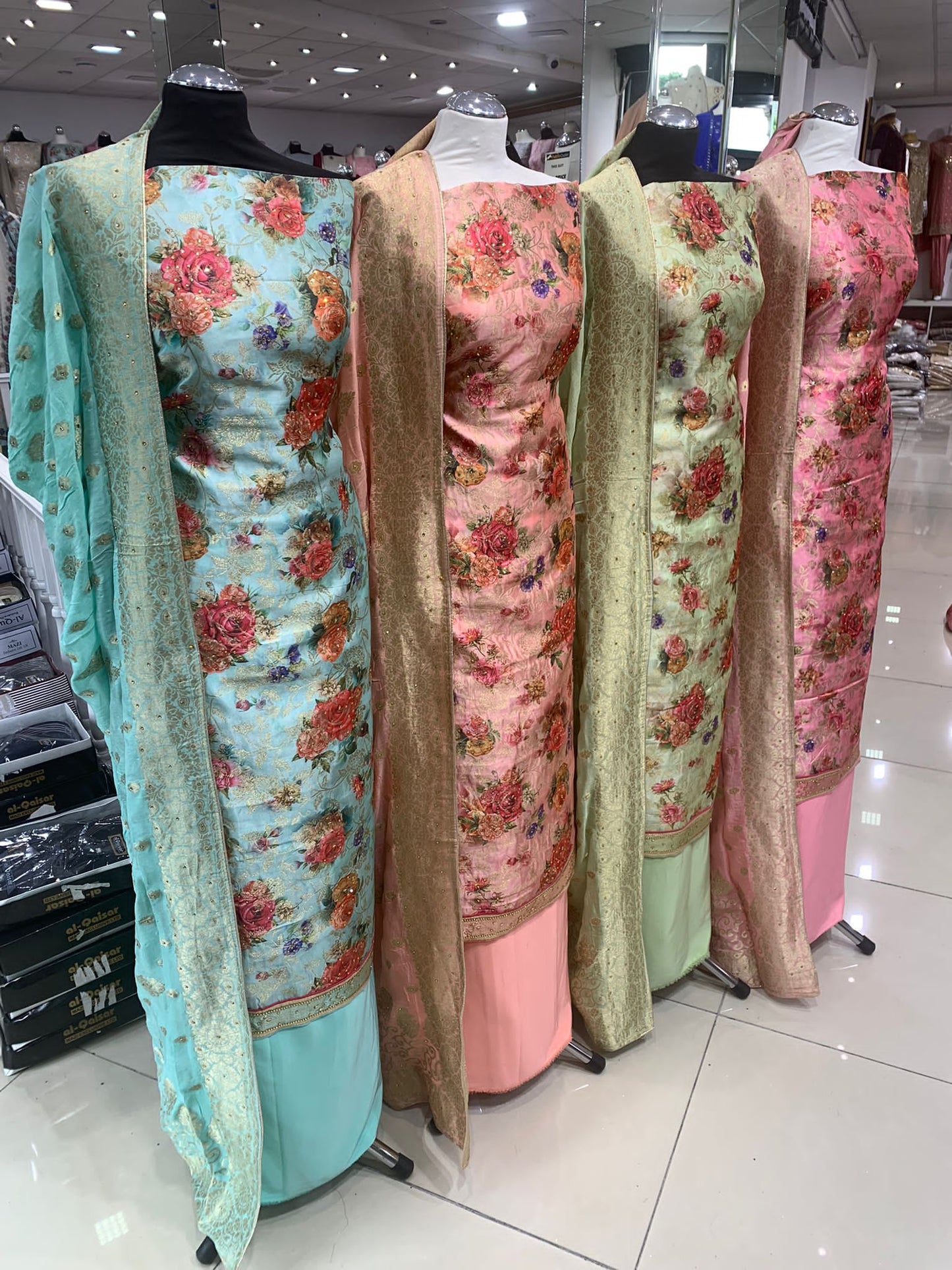 Digital Print Raw Silk