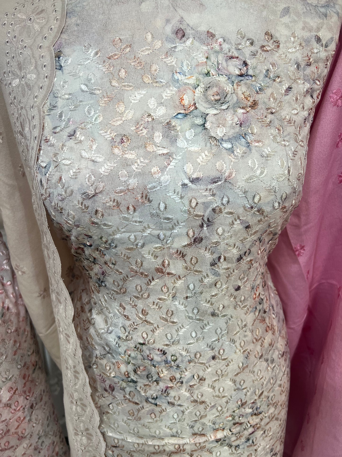 Embroidered Chikankari Alpine