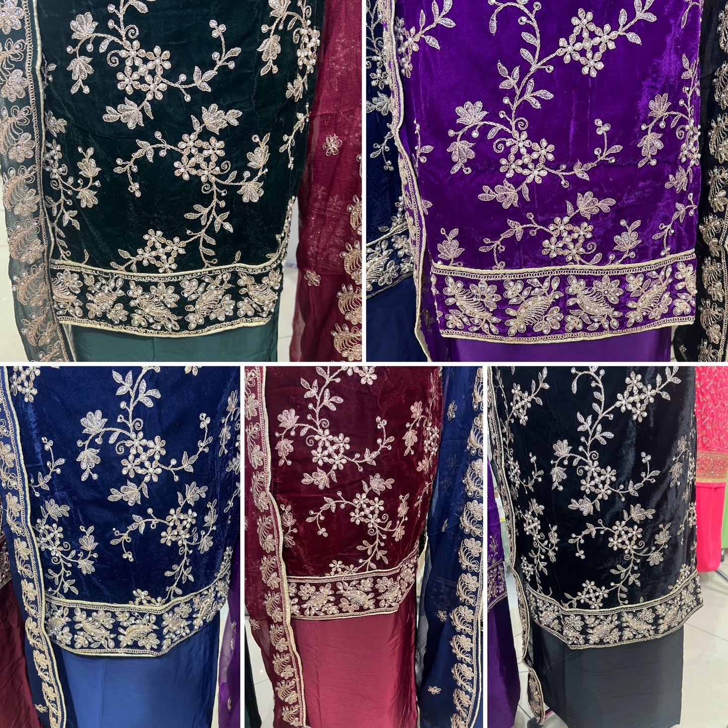 Premium Embroidered Velvet