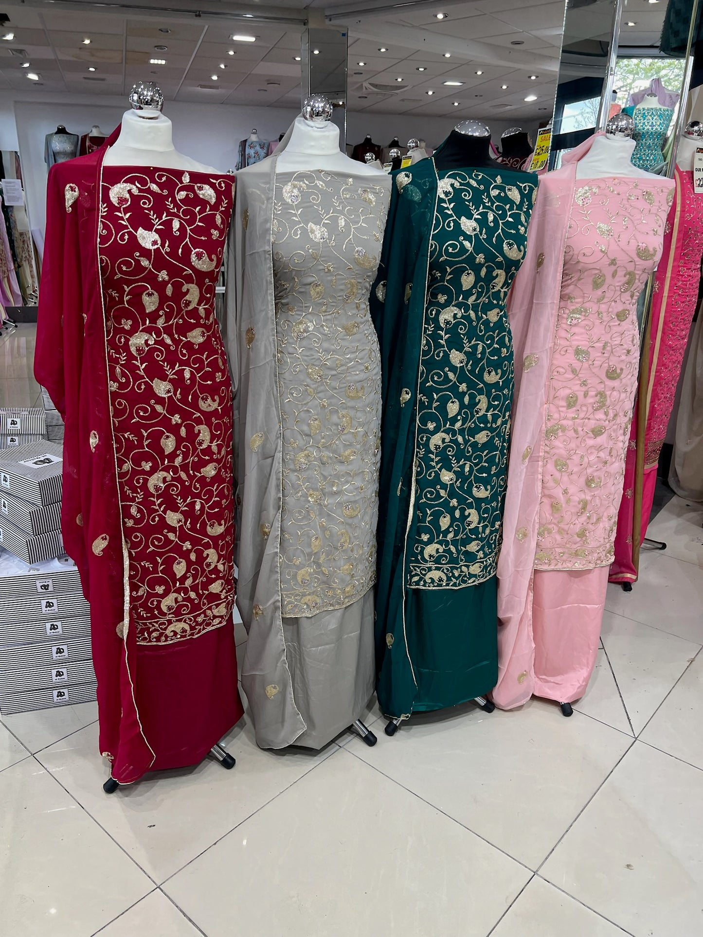 Embroidered Raw Silk