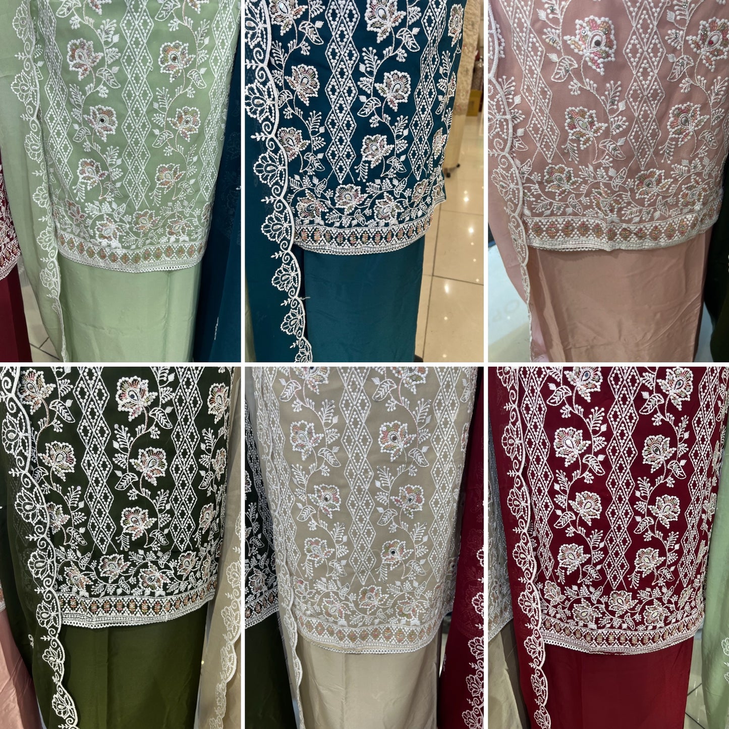 Embroidered Georgette
