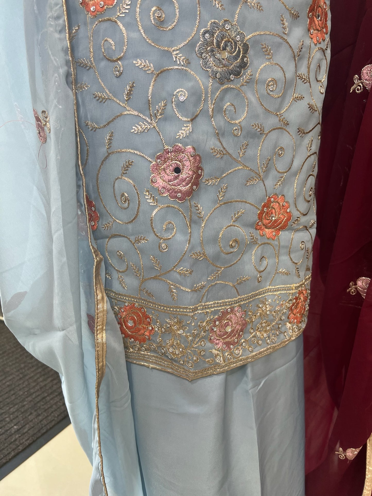 Embroidered Georgette