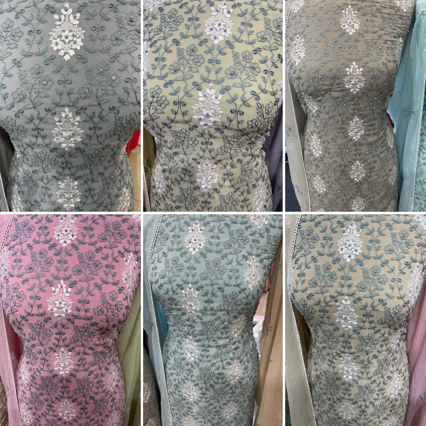 Embroidered Georgette