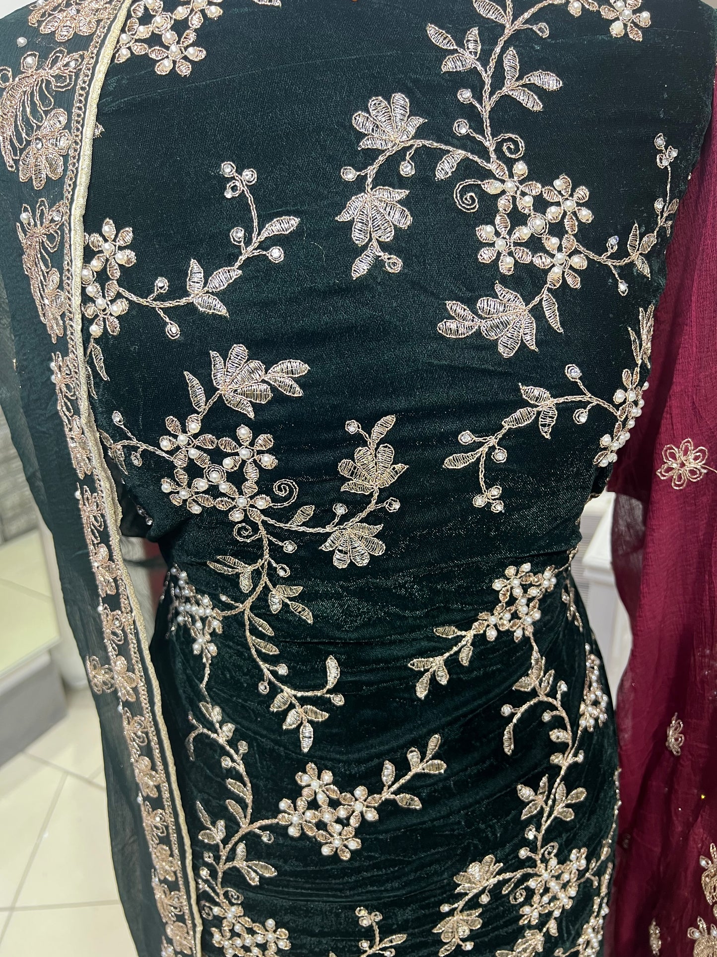 Premium Embroidered Velvet