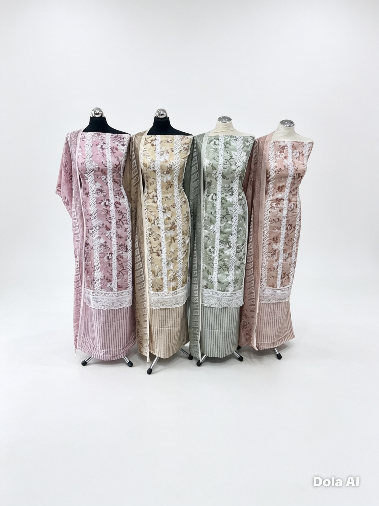 Digital Print & Embroidered Cotton