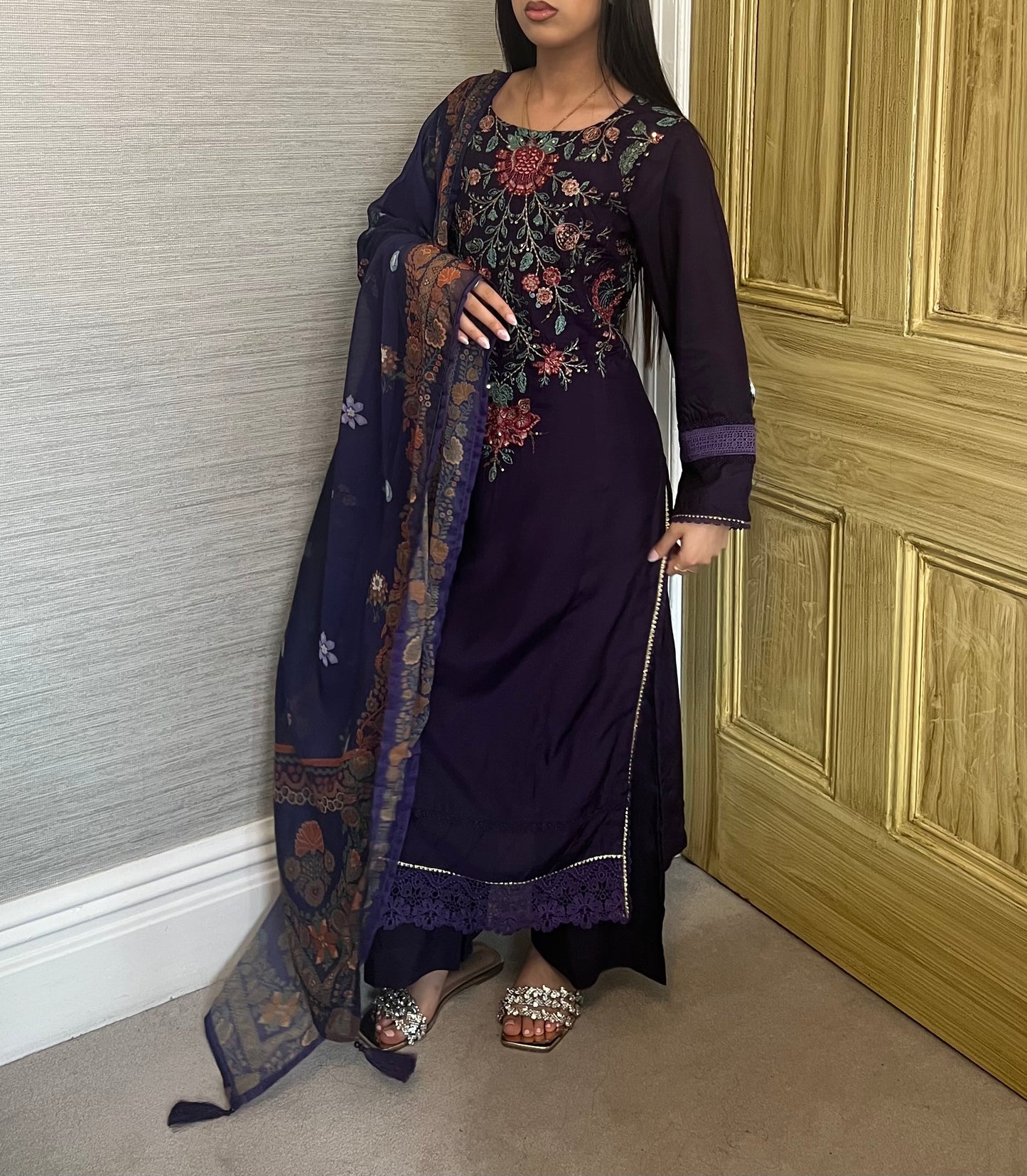 Maria B Inspired Thread Embroidered Luxury Viscose Suit
