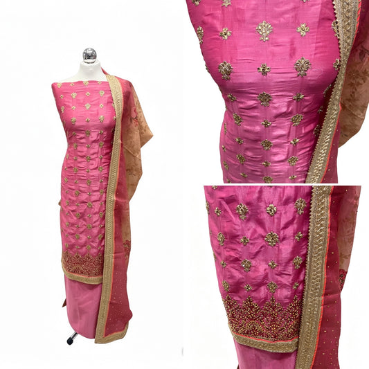 Embellished Dupion Silk