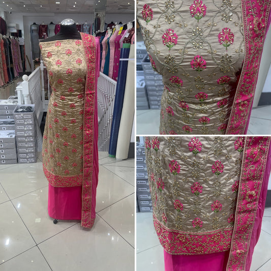 Embellished Dupion Silk