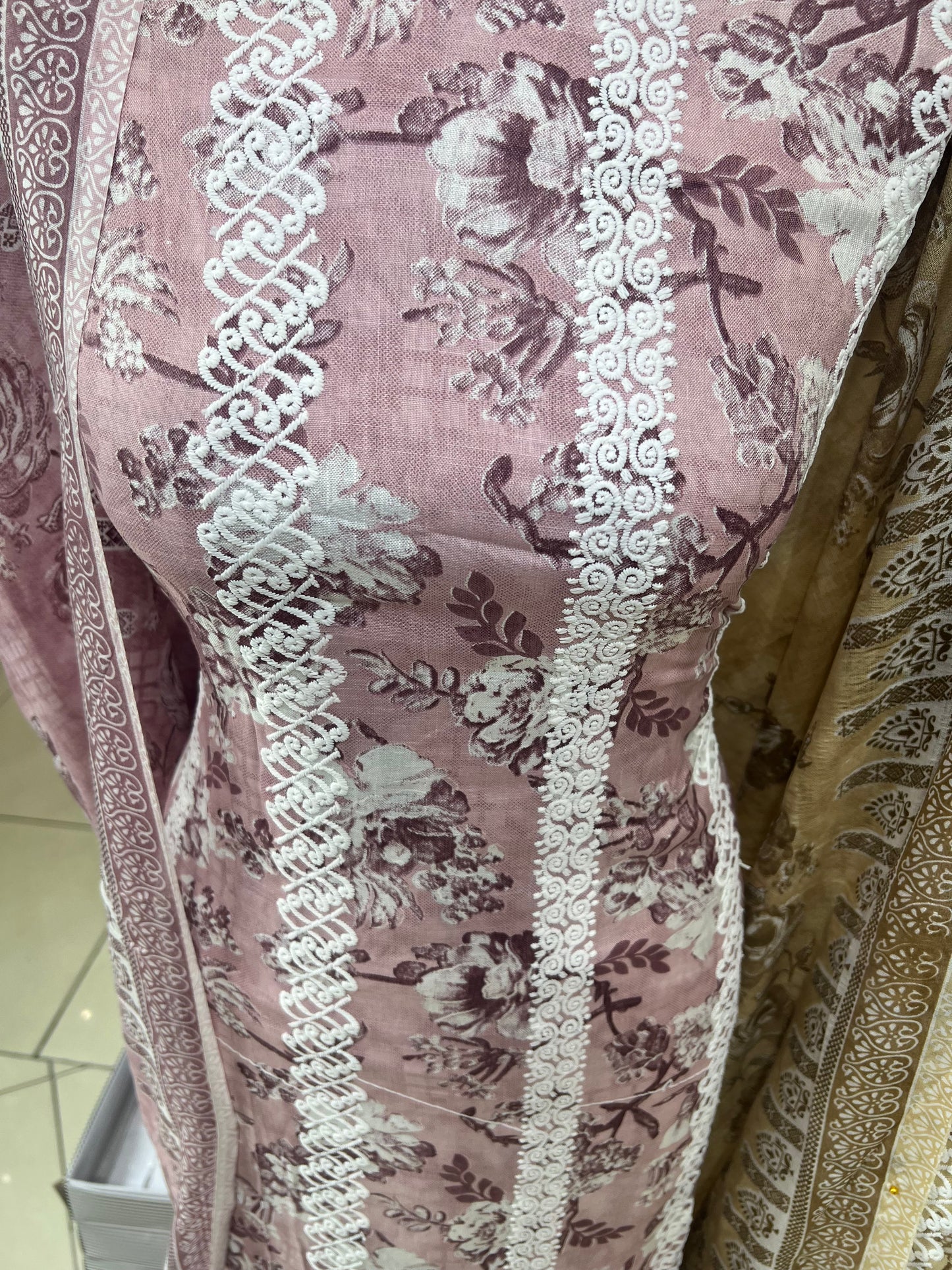 Digital Print & Embroidered Cotton