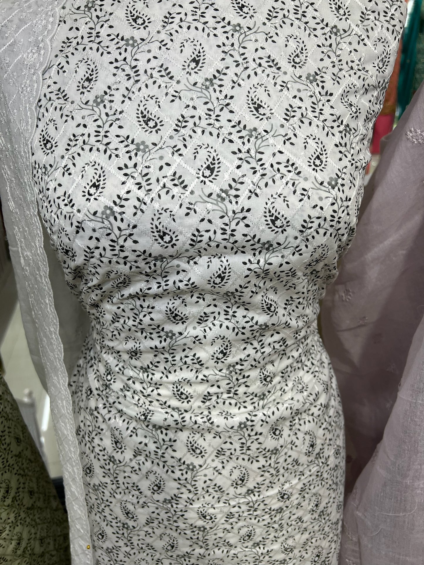 Embroidered Digital Print Cotton