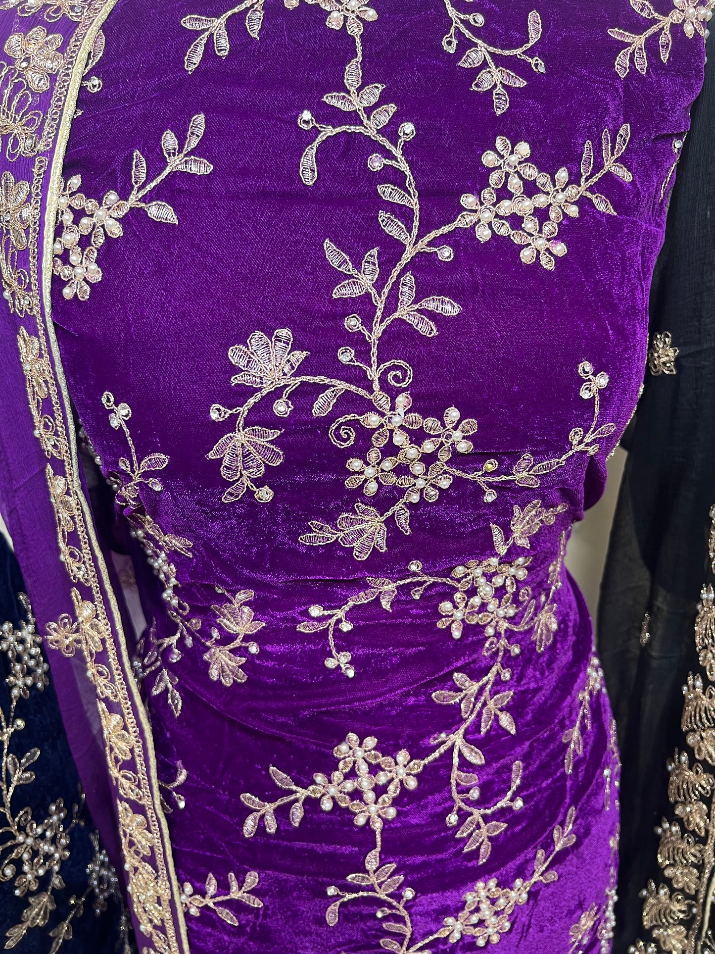 Premium Embroidered Velvet