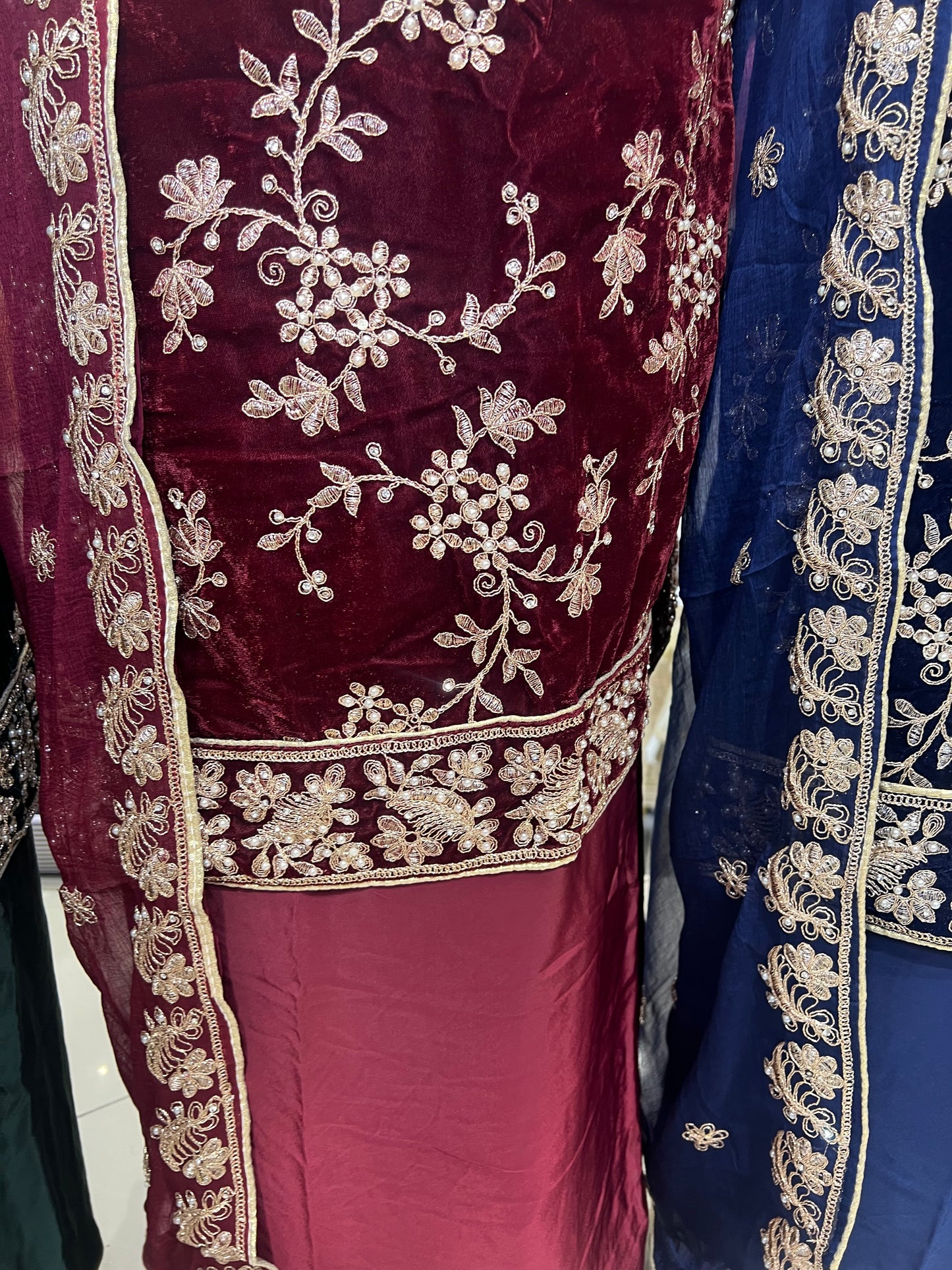 Premium Embroidered Velvet