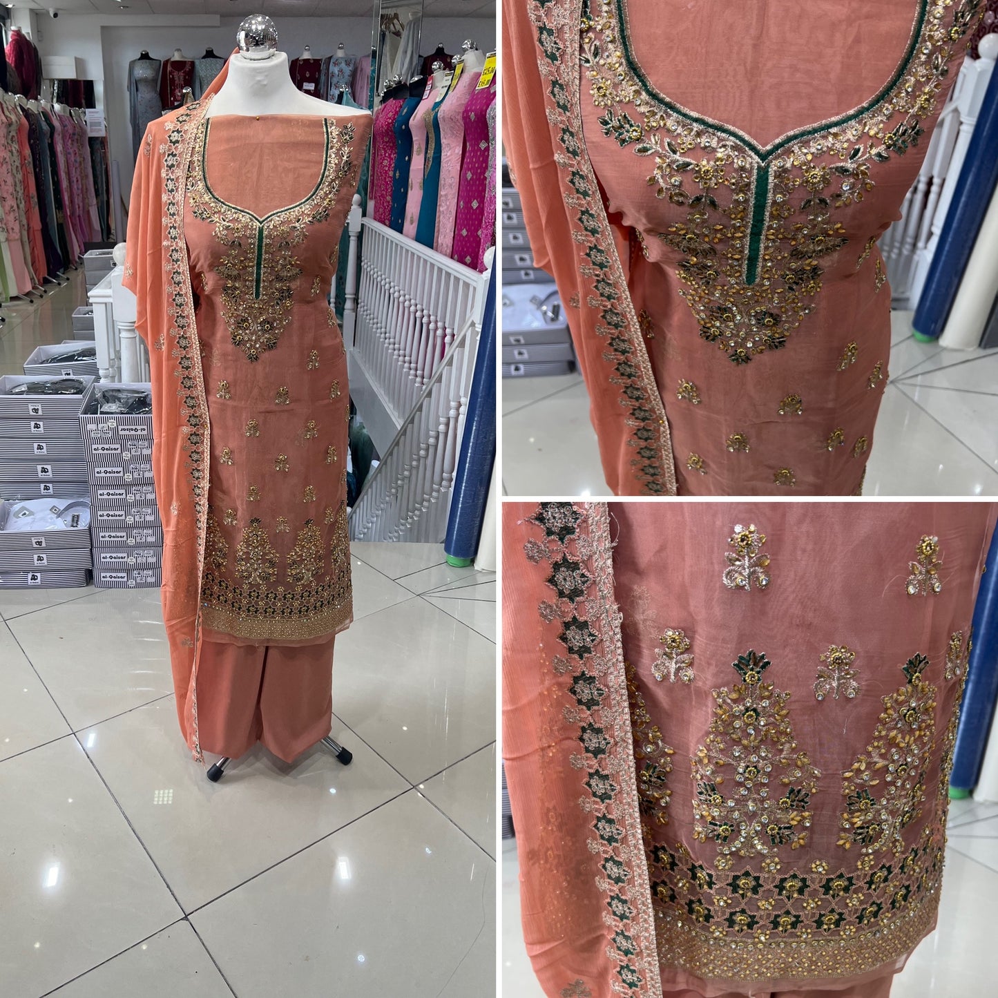 Embroidered Embellished Fancy Chiffon Organza