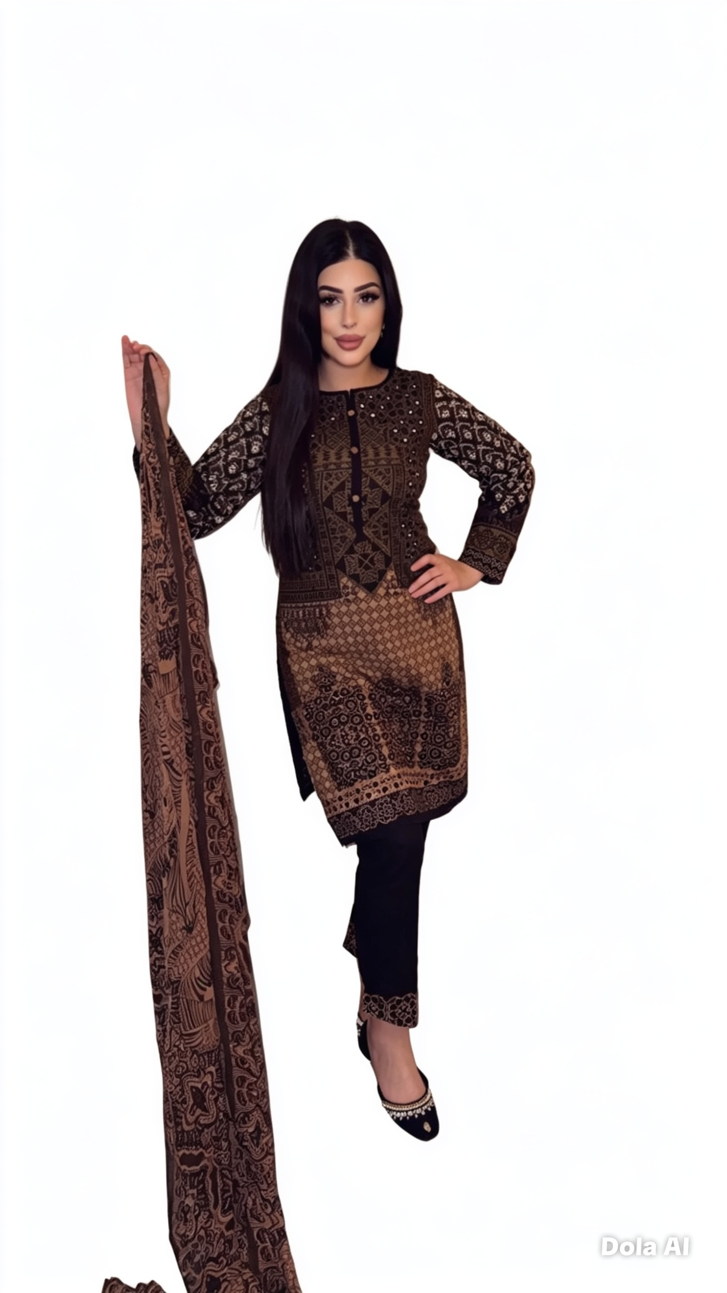 lawn Digital Print Readymade
