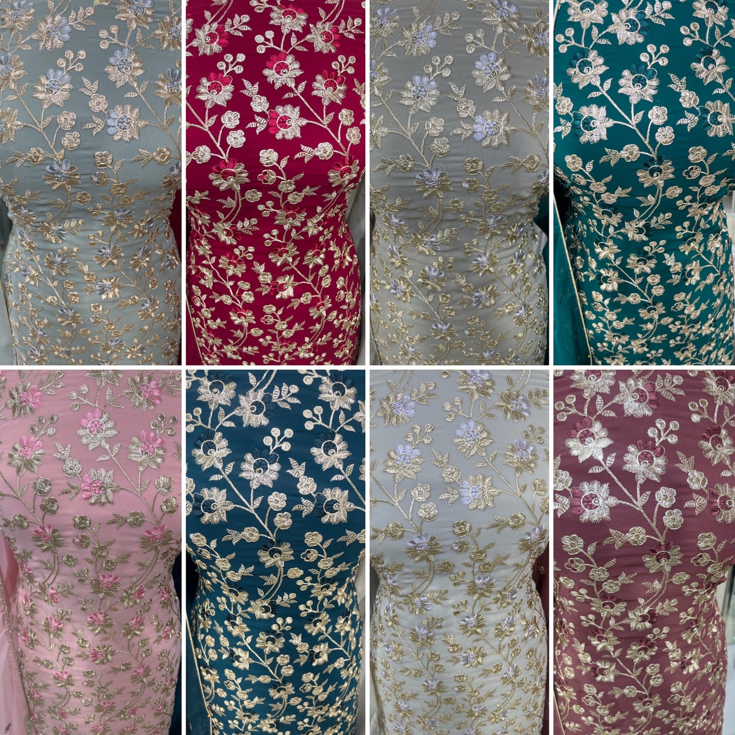 Embroidered Georgette