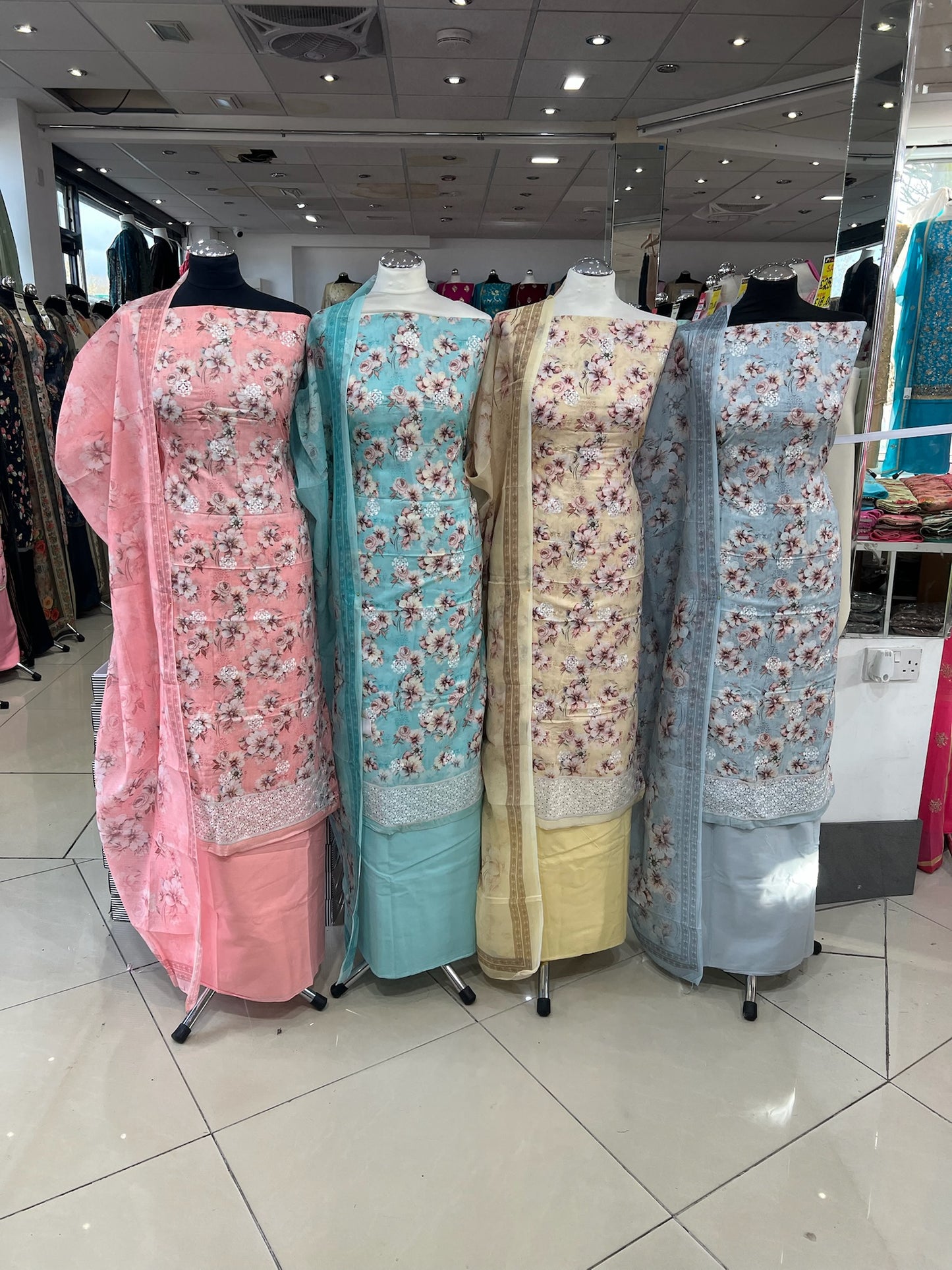 Exquisite Lawn Cotton Embroidered Floral Print