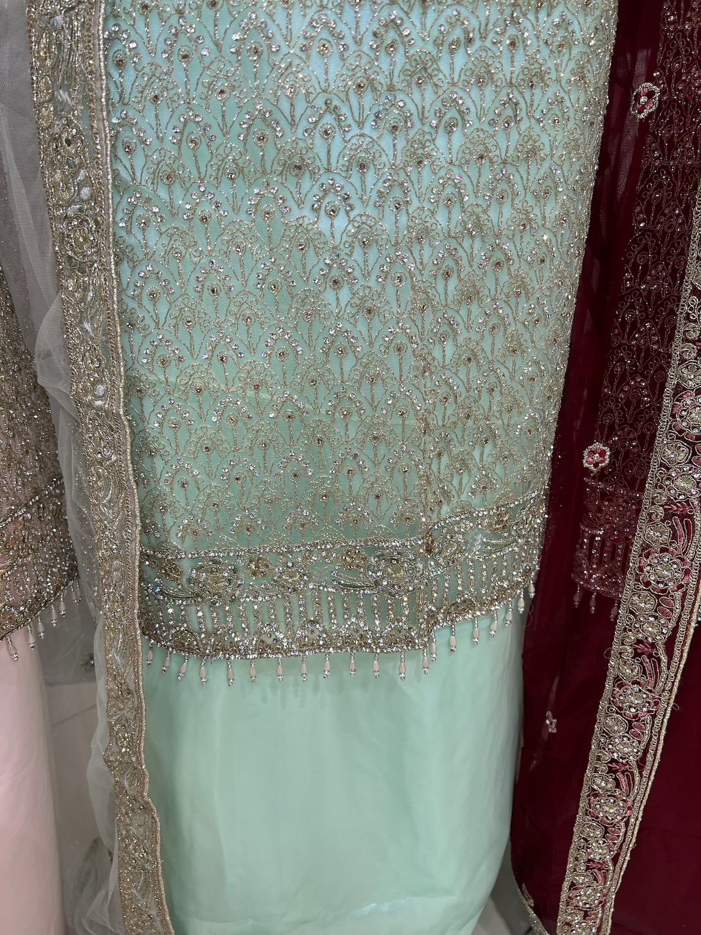 Fancy Net Embroidered & Embellished