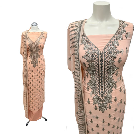 Thread Embroidered Chiffon