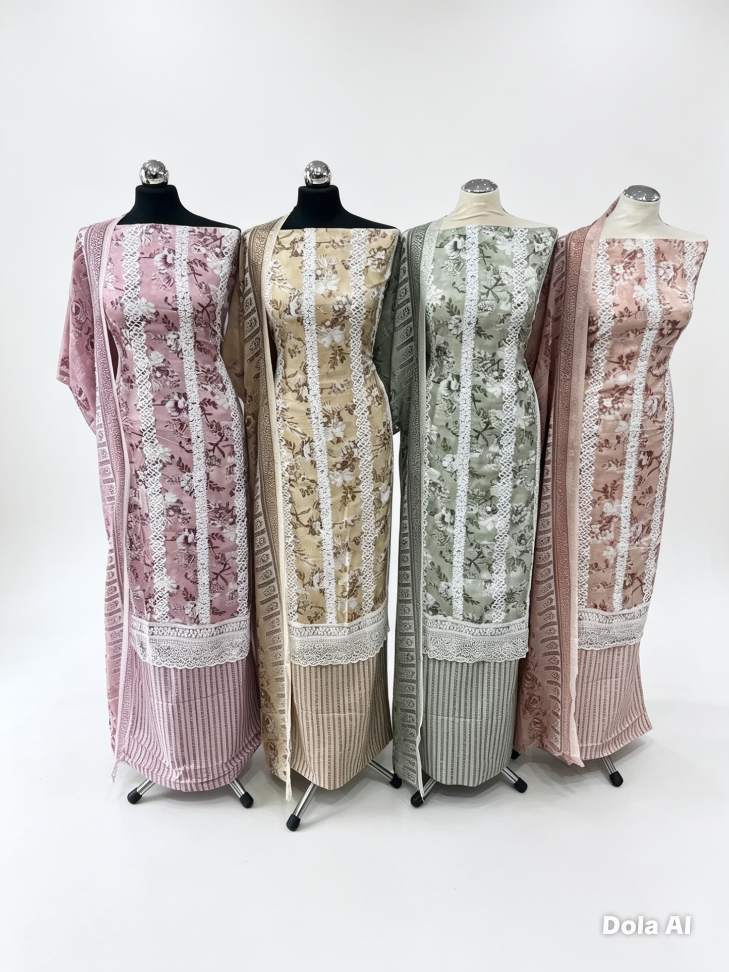 Digital Print & Embroidered Cotton