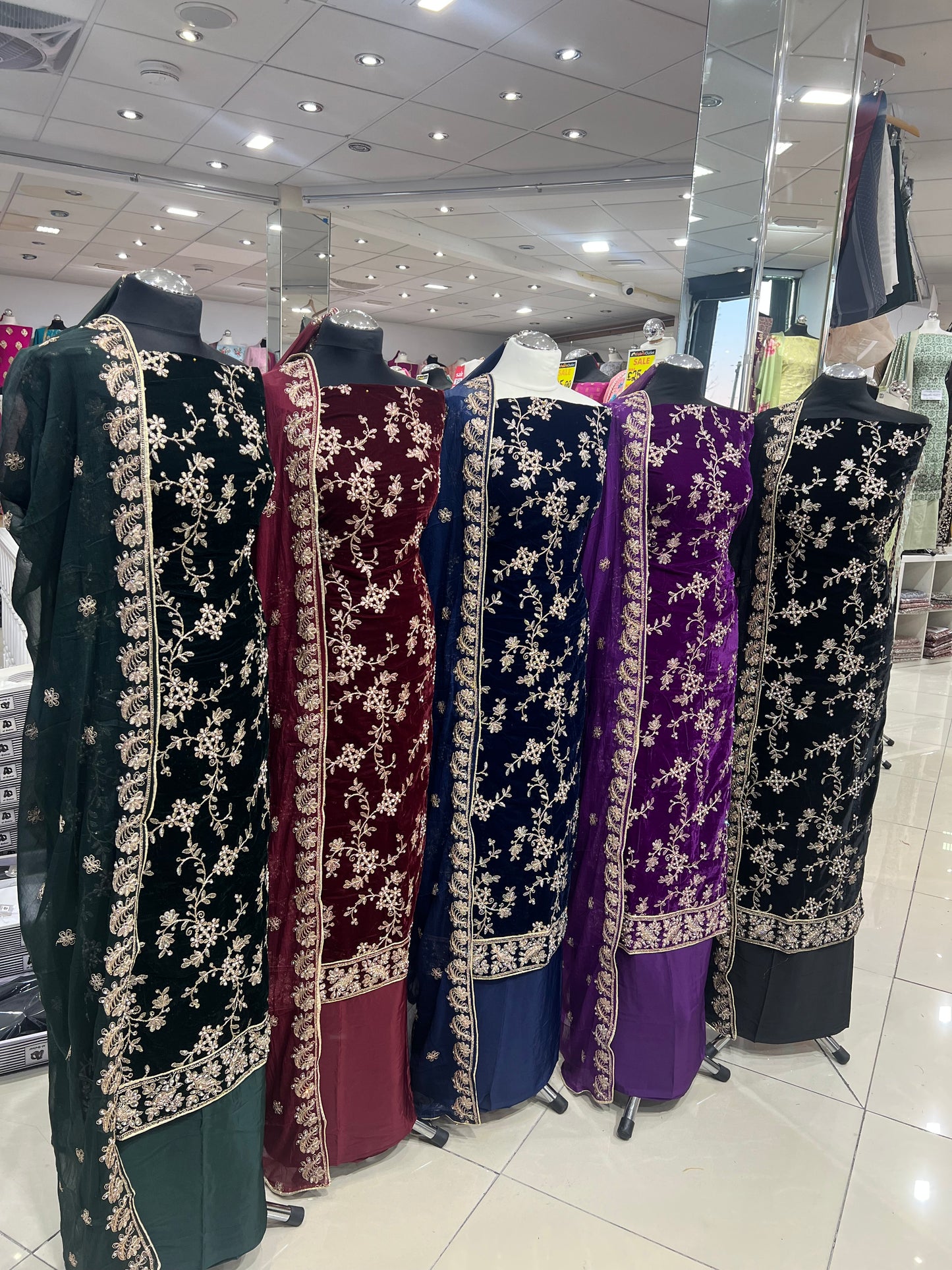 Premium Embroidered Velvet