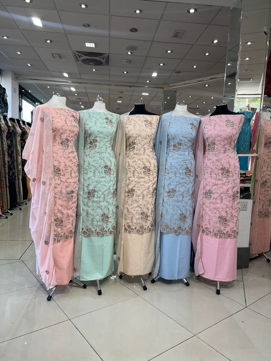 Embroidered Georgette