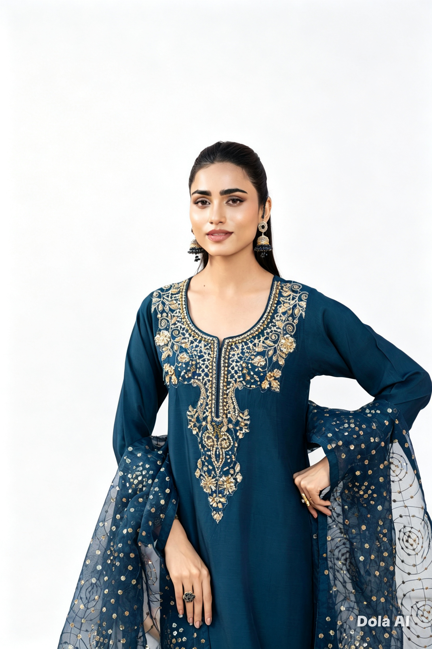 luxurious viscose suit inspired by the renowned Shantly by Barooque collection