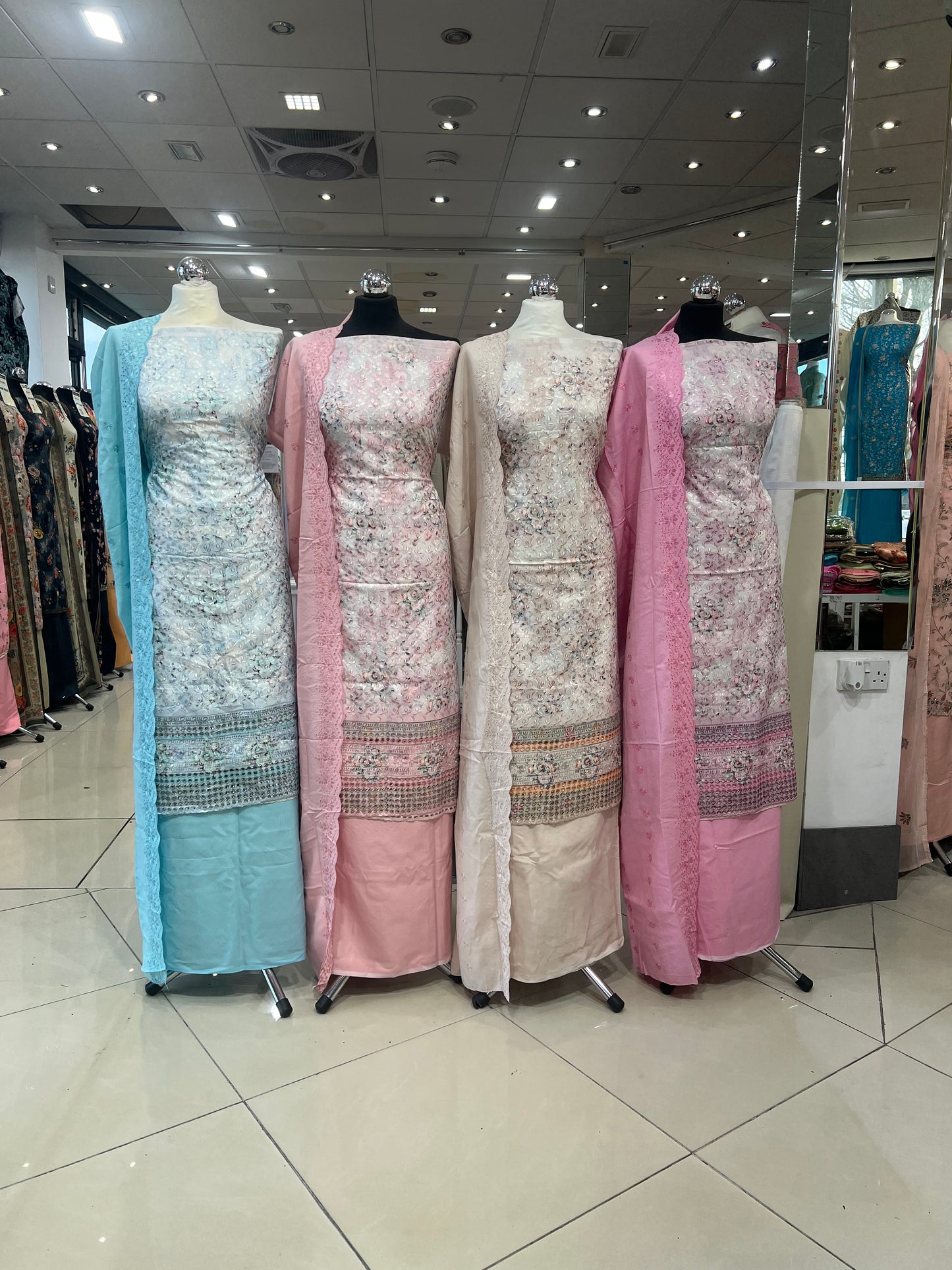 Embroidered Chikankari Alpine