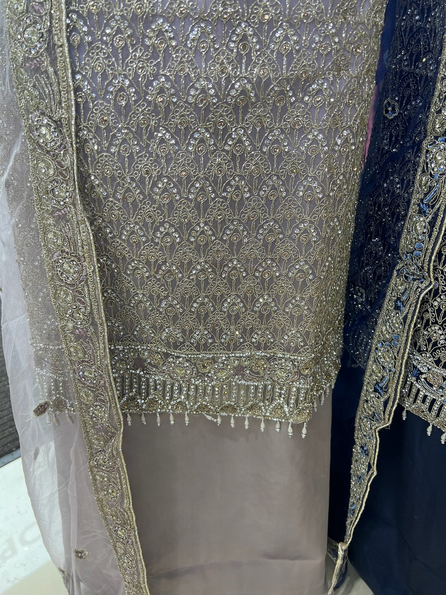 Fancy Net Embroidered & Embellished