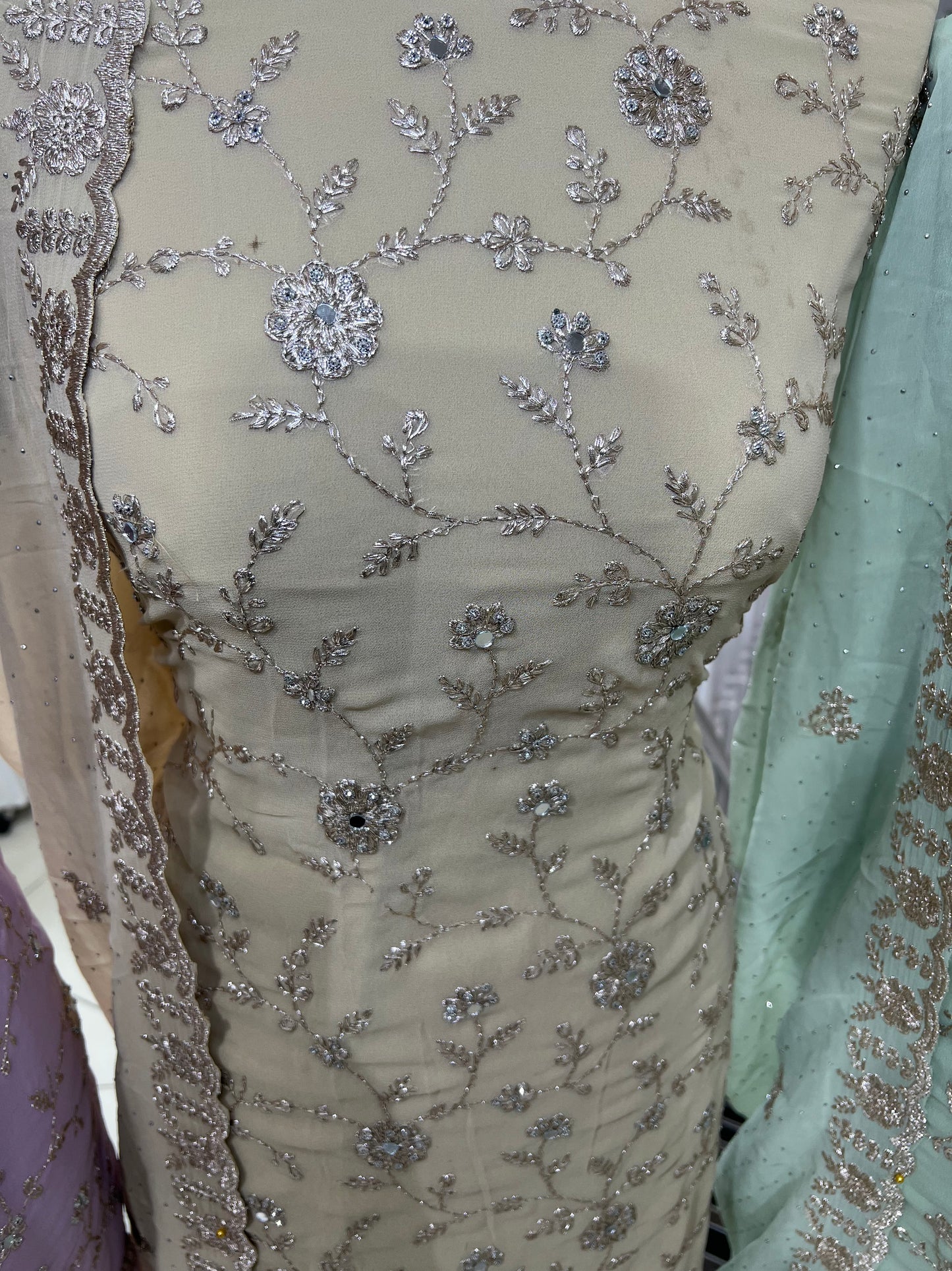 Embroidered Georgette