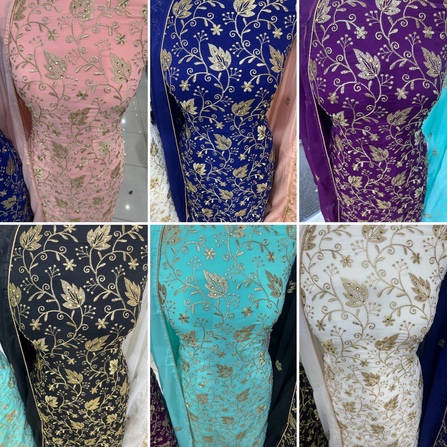 Embroidered Georgette