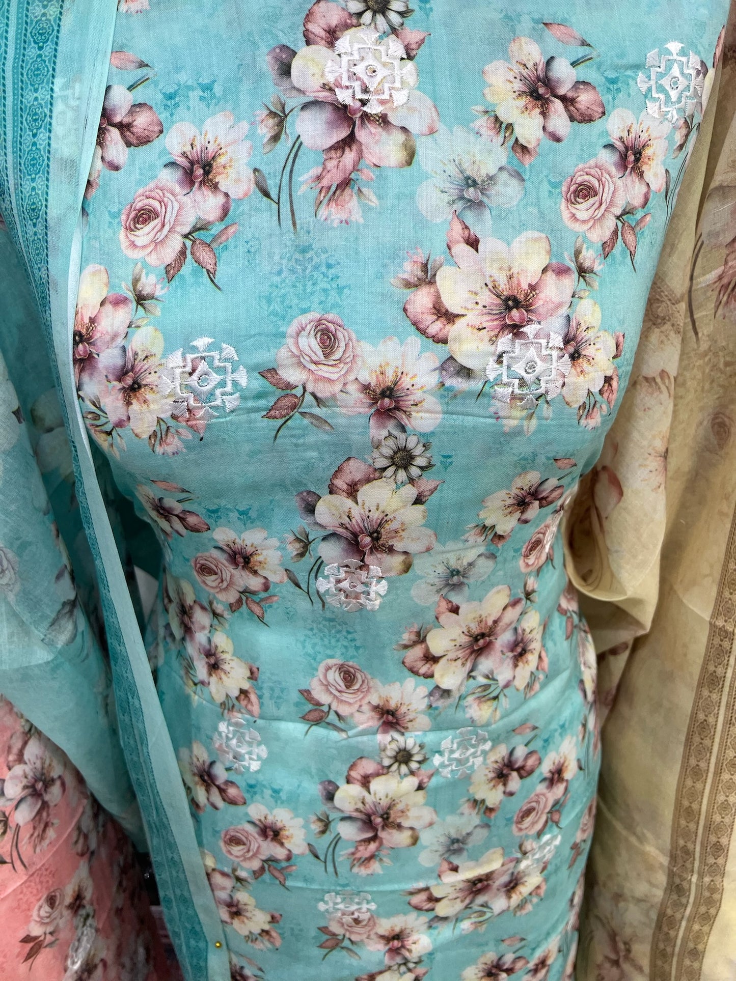 Exquisite Lawn Cotton Embroidered Floral Print