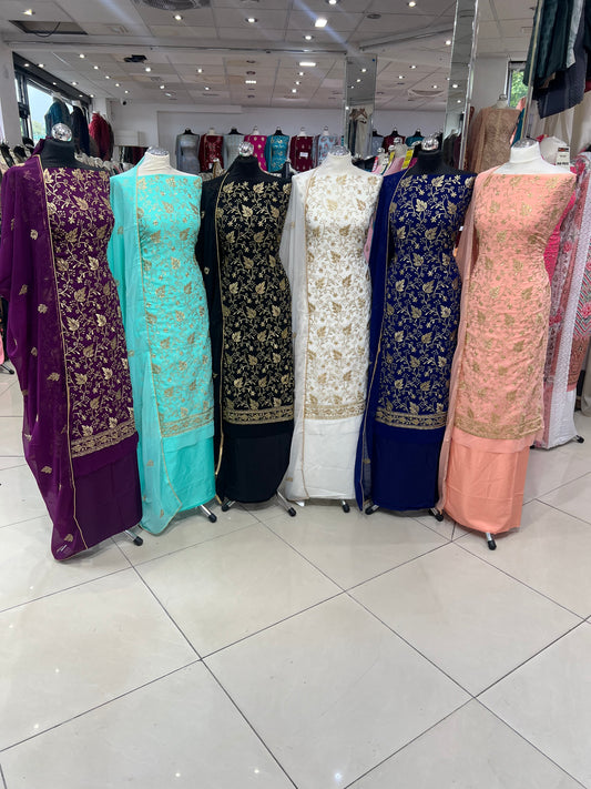 Premium Embroidered Georgette Suit Collection