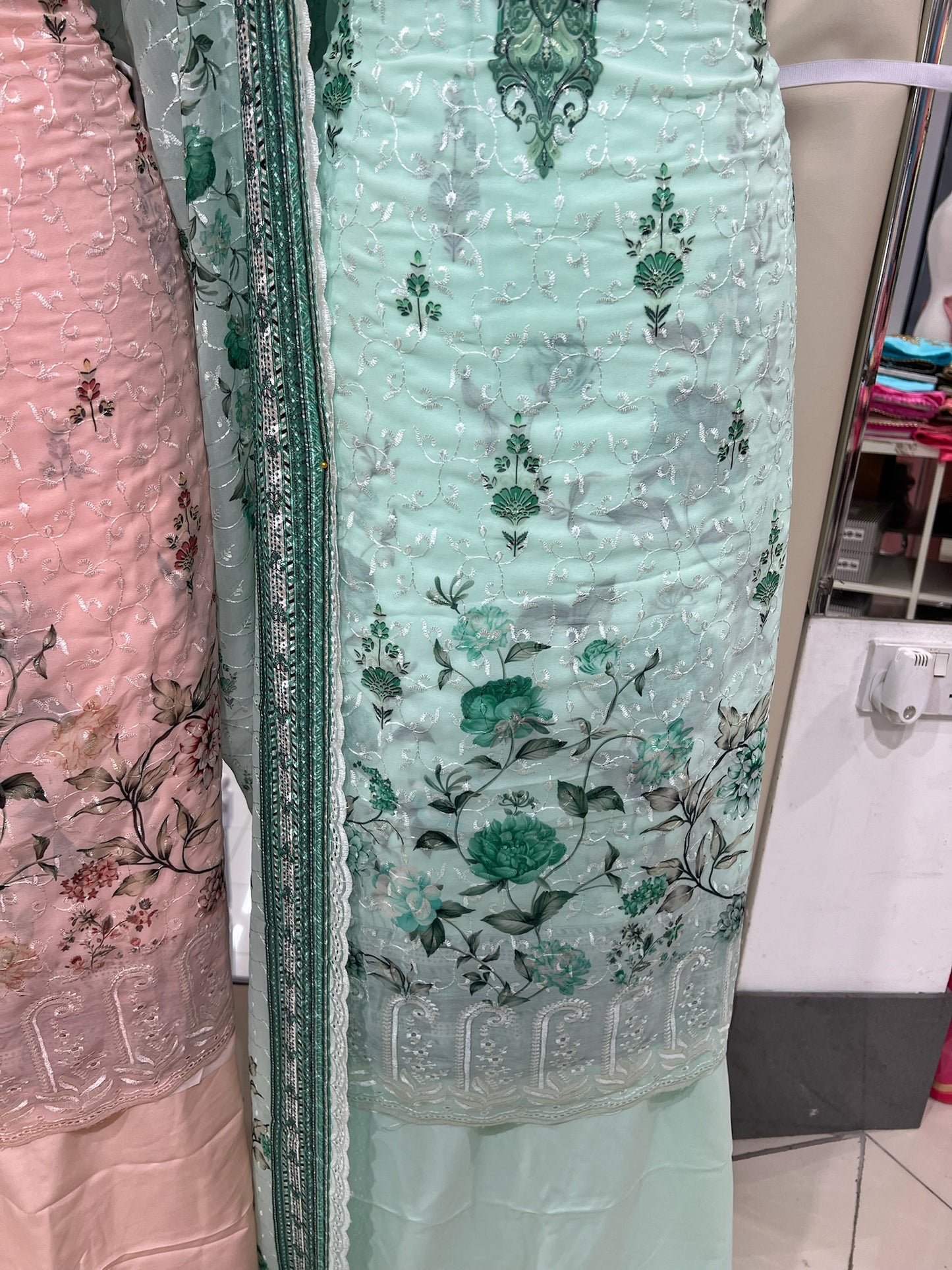 Embroidered Floral Georgette