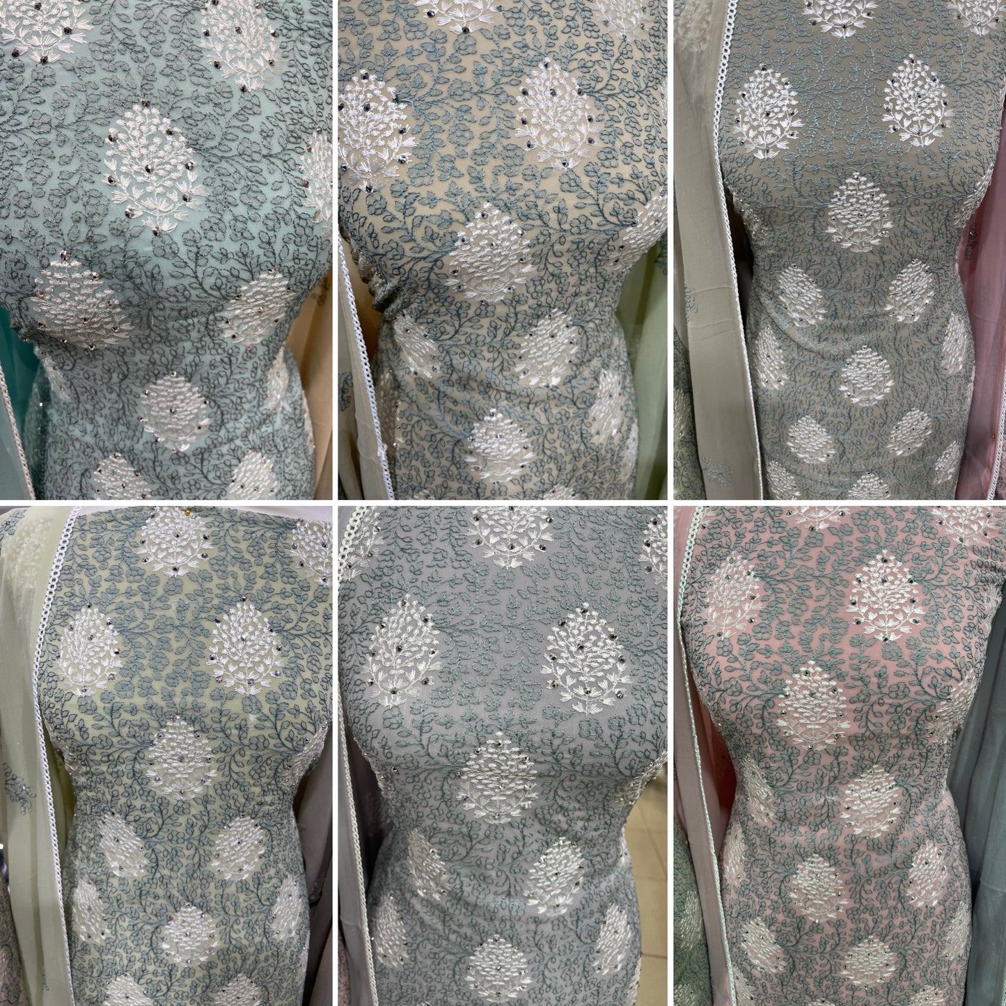 Embroidered Georgette