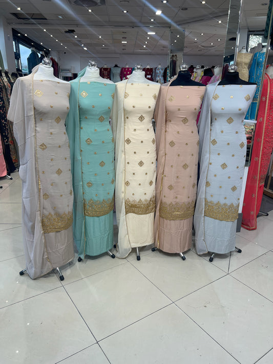 Embroidered Georgette