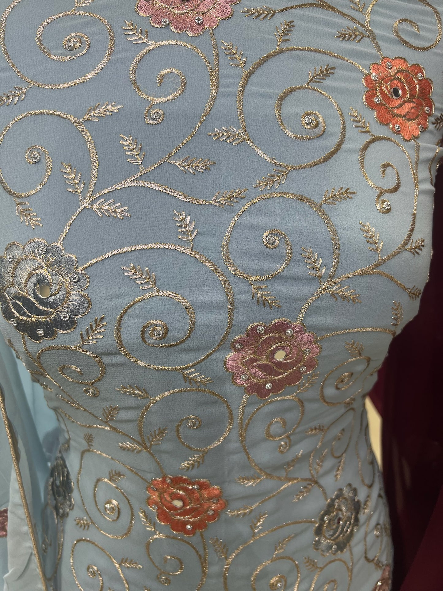 Embroidered Georgette