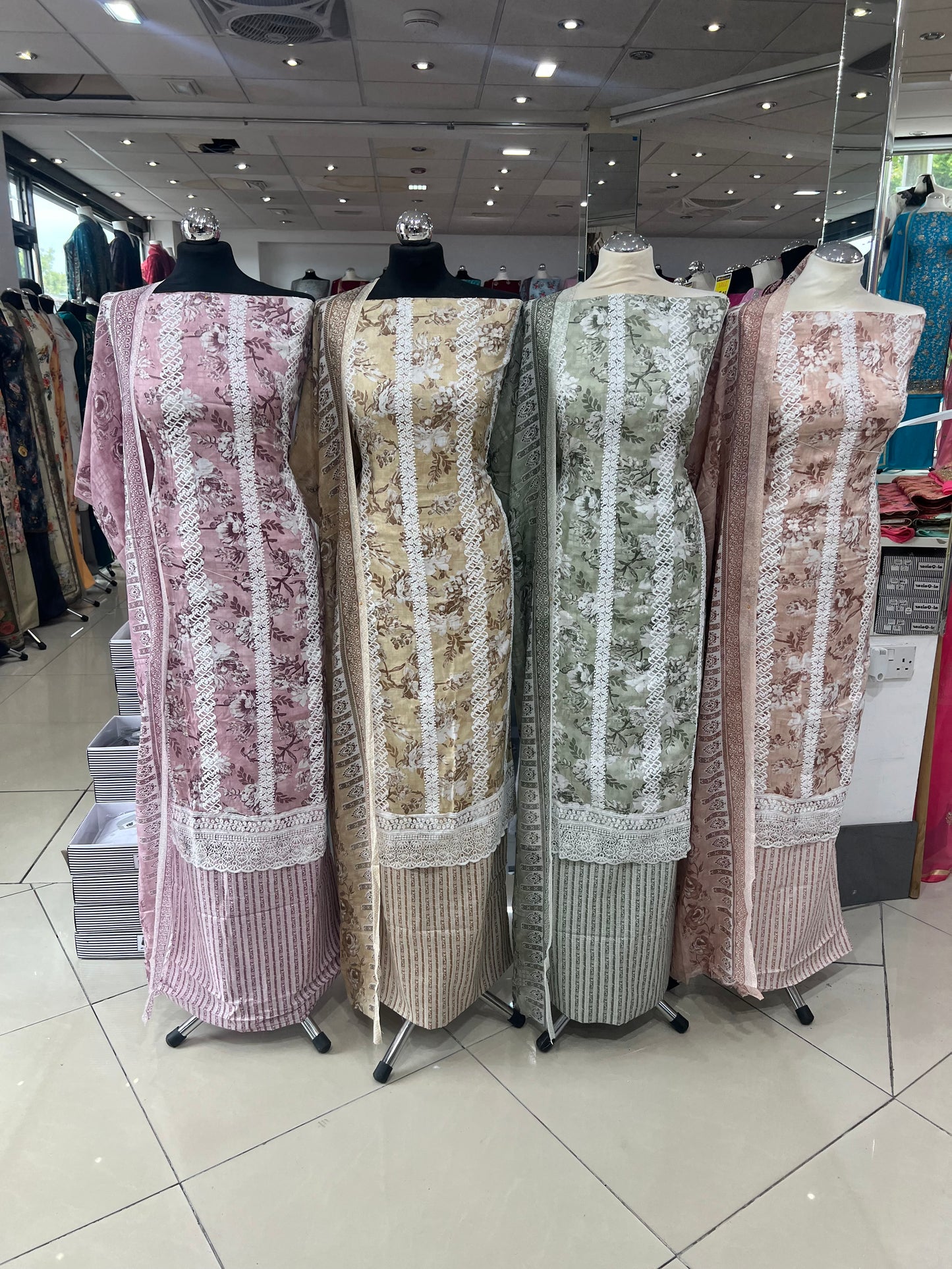 Digital Print & Embroidered Cotton