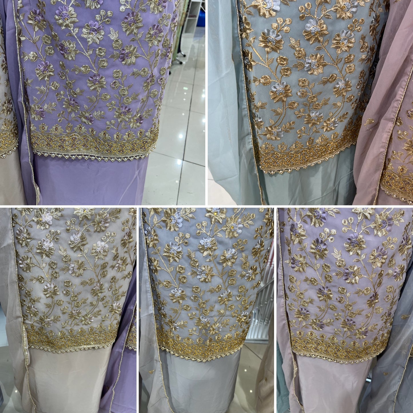 Embellished Embroidered Georgette
