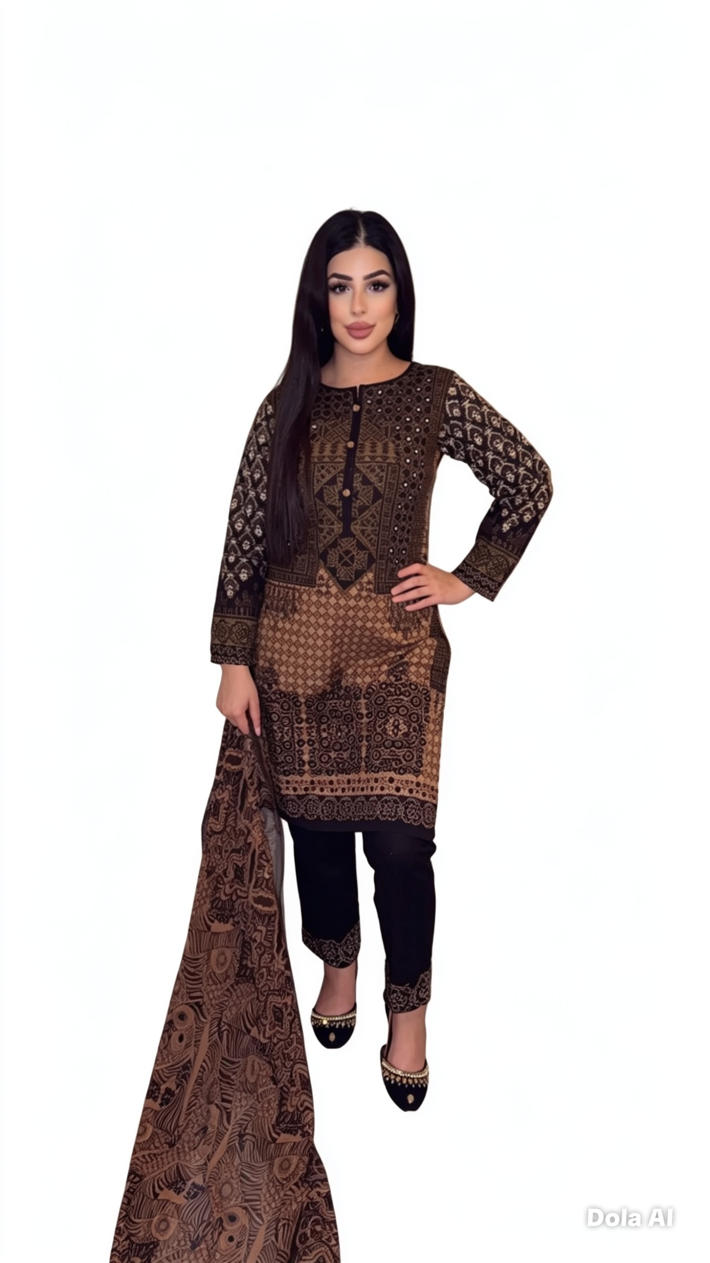 lawn Digital Print Readymade